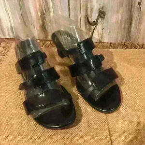 Sbicca strappy black sandals, size‎ 7.5, black